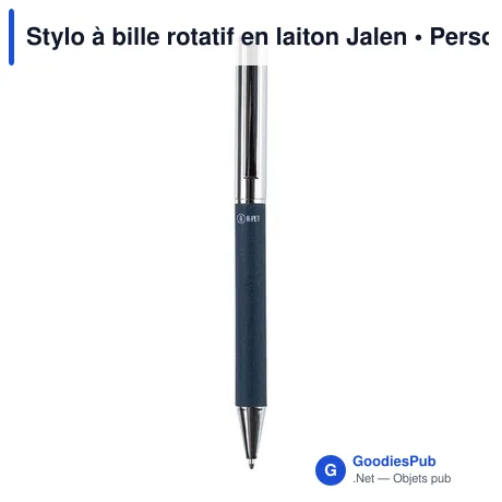 Stylo à bille rotatif en laiton Jalen