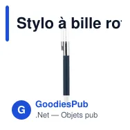 Stylo à bille rotatif en laiton Jalen - Miniature 11