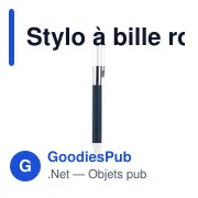 Stylo à bille rotatif en laiton Jalen - Miniature 6