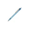 Variante Bleu transparent - Stylo bille personnalisable clip trombone en PP recyclé océan avec logo - Trombone