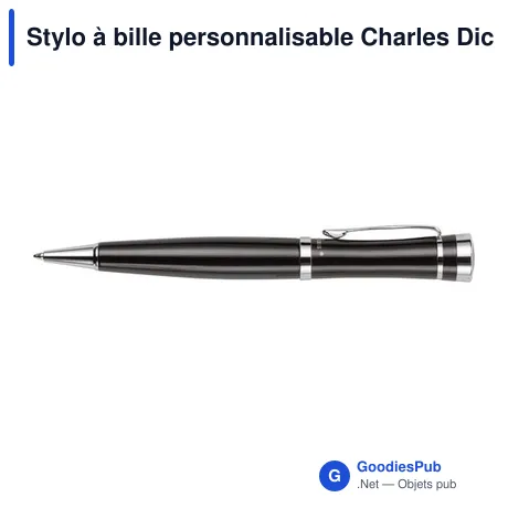 Stylo à bille personnalisable Charles Dickens® avec logo