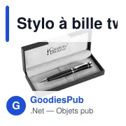 Stylo à bille personnalisable Charles Dickens® avec logo - Miniature 3