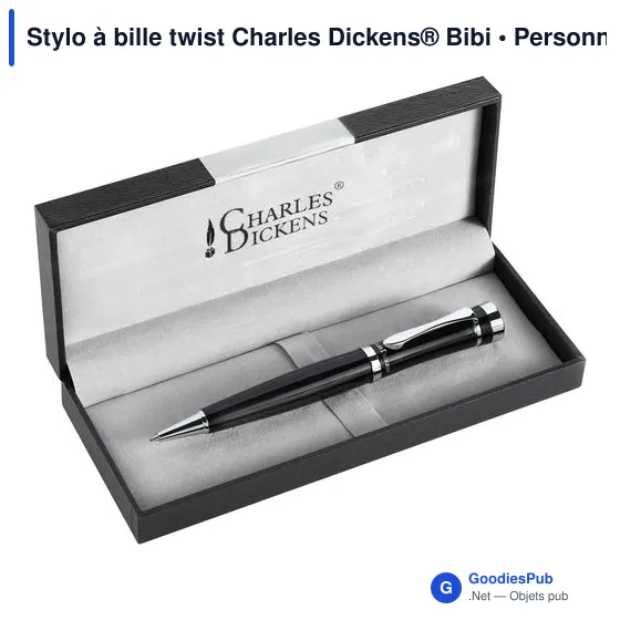 Stylo à bille personnalisable Charles Dickens® avec logo - Image 3