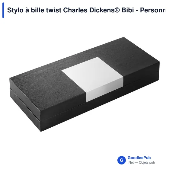Stylo à bille personnalisable Charles Dickens® avec logo - Image 4