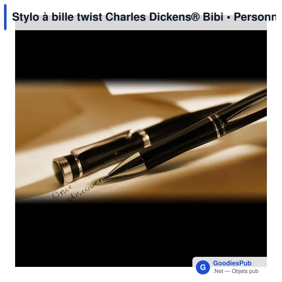 Stylo à bille personnalisable Charles Dickens® avec logo - Image 6