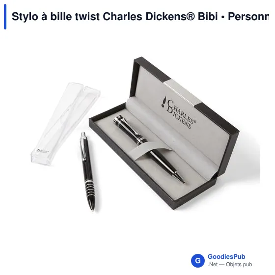 Stylo à bille personnalisable Charles Dickens® avec logo - Image 7