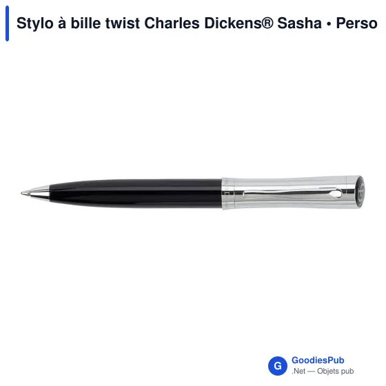 Stylo à bille twist Charles Dickens® Sasha - Image 1