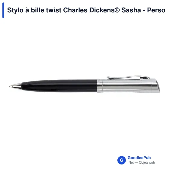 Stylo à bille twist Charles Dickens® Sasha - Image 2