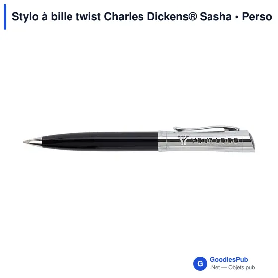 Stylo à bille twist Charles Dickens® Sasha - Image 3
