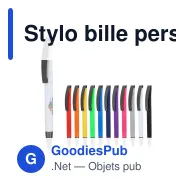 Stylo bille personnalisable soft touch clip métal avec logo - Vegas - Miniature 1