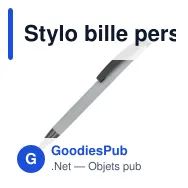 Stylo bille personnalisable soft touch clip métal avec logo - Vegas - Miniature 7