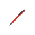 Variante Rouge - Stylo bille personnalisable soft touch clip métal avec logo - Vegas