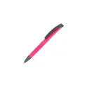 Variante Rose - Stylo bille personnalisable soft touch clip métal avec logo - Vegas
