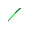 Variante Vert clair - Stylo bille personnalisable soft touch clip métal avec logo - Vegas
