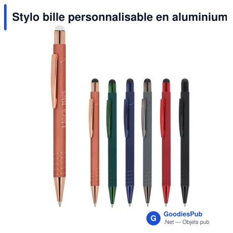 Stylo bille personnalisable en aluminium avec logo - Venice Deluxe
