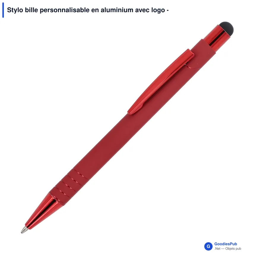 Stylo bille personnalisable en aluminium avec logo - Venice Deluxe - Image 2