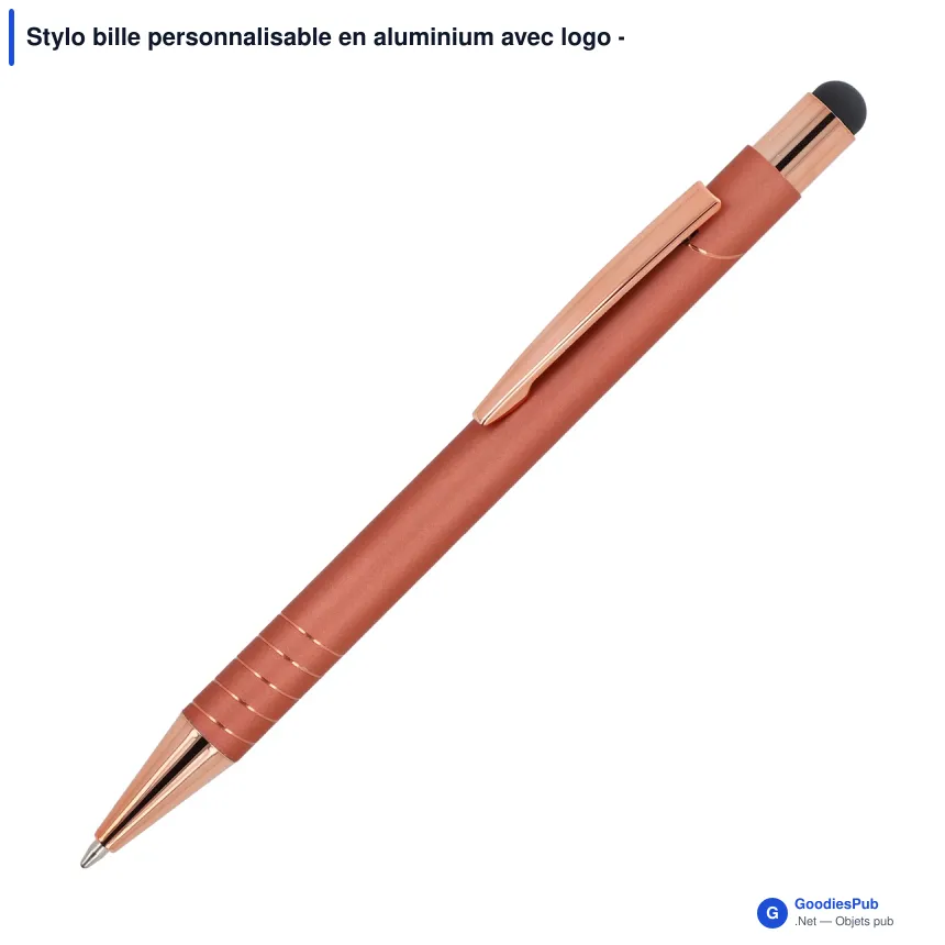 Stylo bille personnalisable en aluminium avec logo - Venice Deluxe - Image 4