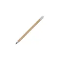 Variante Nature - Stylo sans encre personnalisable en papier avec gomme avec logo - Papier
