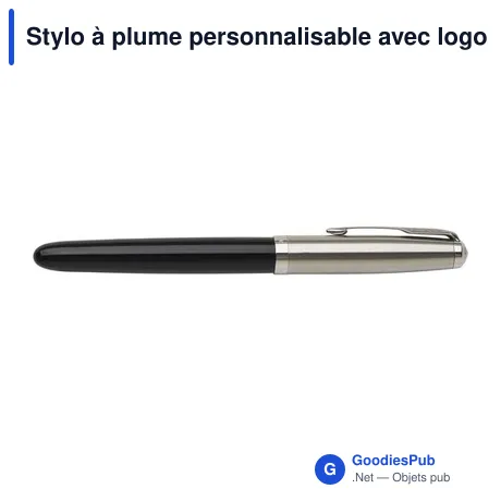 Stylo à plume personnalisable avec logo - Parker 51 en acier inoxydable