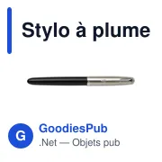 Stylo à plume personnalisable avec logo - Parker 51 en acier inoxydable - Miniature 6