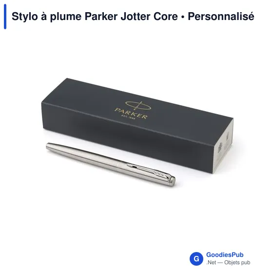 Stylo à plume personnalisable Parker Jotter Core avec logo - Image 2