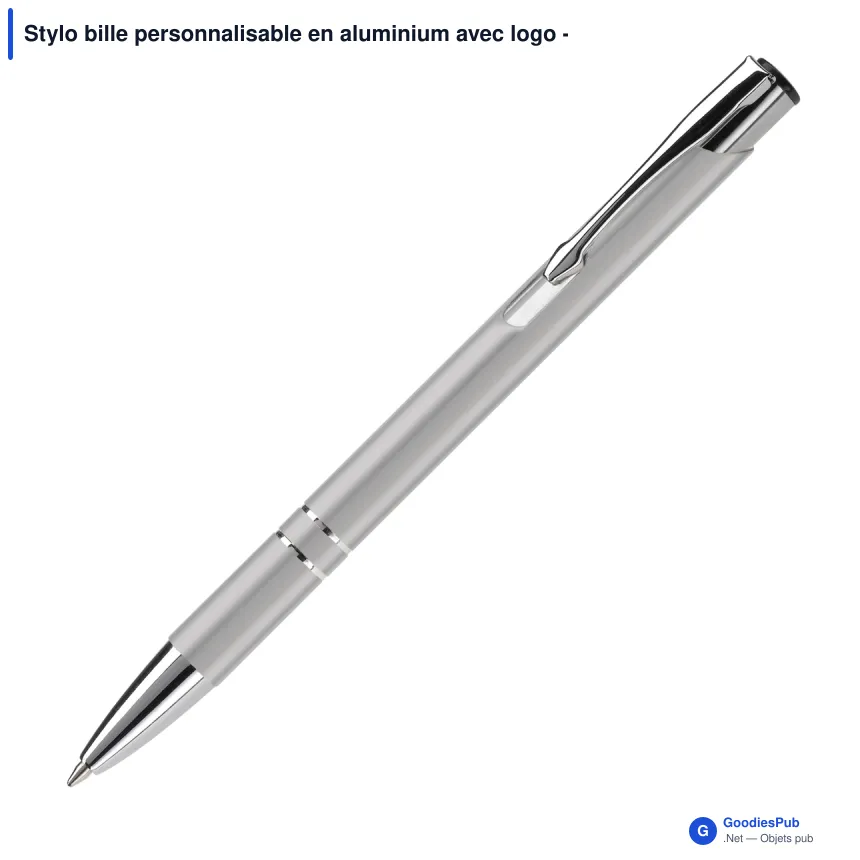 Stylo bille personnalisable en aluminium avec logo - Alicante Spécial - Image 5