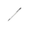 Variante Blanc - Stylo bille personnalisable en aluminium avec logo - Alicante Spécial
