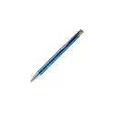 Variante Bleu foncé - Stylo bille personnalisable en aluminium avec logo - Alicante Spécial