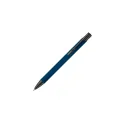 Variante Bleu foncé / noir - Stylo bille personnalisable en aluminium toucher doux - Alicante