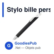 Stylo bille personnalisable en ABS givré avec clip métal - Antartica - Miniature 2