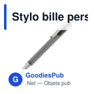 Stylo bille personnalisable en ABS givré avec clip métal - Antartica - Miniature 5