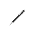 Variante Noir - Stylo bille personnalisable en ABS givré avec clip métal - Antartica