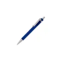 Variante Bleu foncé givré - Stylo bille personnalisable en ABS givré avec clip métal - Antartica