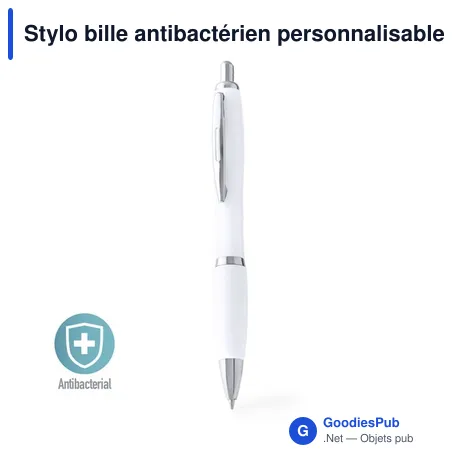 Stylo bille antibactérien personnalisable avec logo entreprise