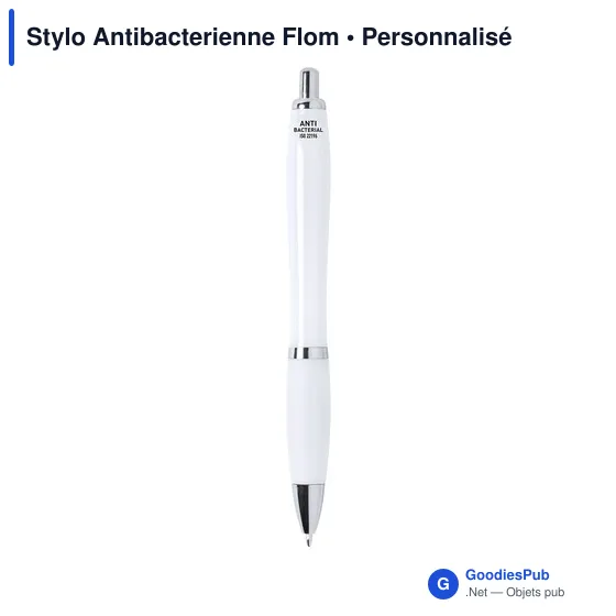 Stylo bille antibactérien personnalisable avec logo entreprise - Image 3