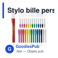 Stylo bille personnalisable en ABS opaque avec logo - Apollo - Miniature 1