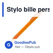 Stylo bille personnalisable en ABS opaque avec logo - Apollo - Miniature 3