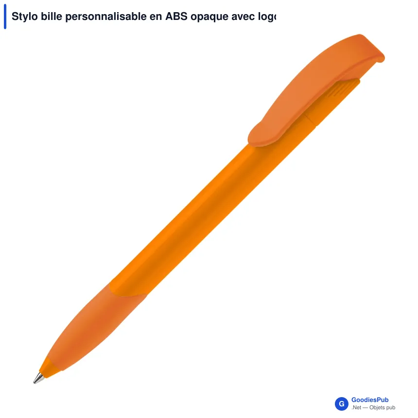 Stylo bille personnalisable en ABS opaque avec logo - Apollo - Image 3