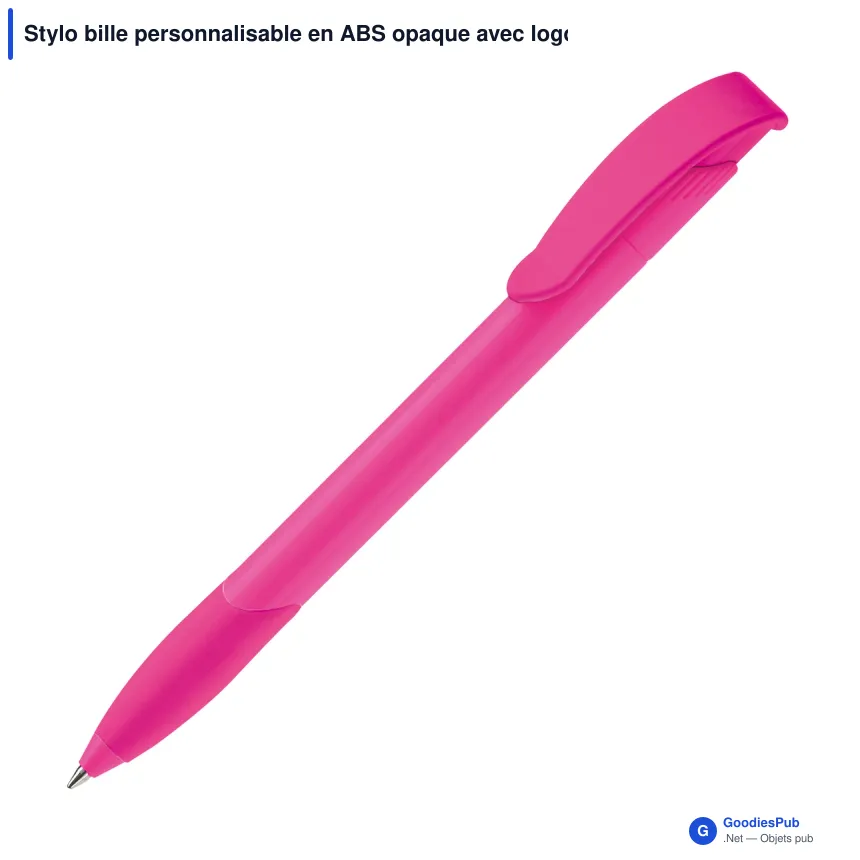 Stylo bille personnalisable en ABS opaque avec logo - Apollo - Image 4
