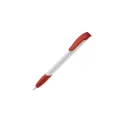 Variante Blanc / Rouge - Stylo bille personnalisable en ABS opaque avec logo - Apollo