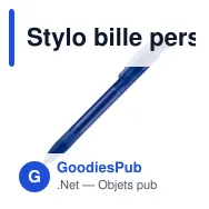 Stylo bille personnalisable en ABS transparent givré avec logo - Apollo - Miniature 2