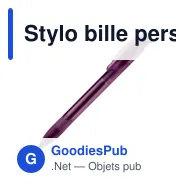 Stylo bille personnalisable en ABS transparent givré avec logo - Apollo - Miniature 9