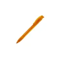 Variante Orange givré - Stylo bille personnalisable en ABS transparent givré avec logo - Apollo