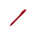 Variante Rouge givré - Stylo bille personnalisable en ABS transparent givré avec logo - Apollo