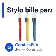 Stylo bille personnalisable en ABS couleurs combinées avec logo - Avalon Combi - Miniature 1
