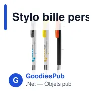 Stylo bille personnalisable couleurs combinées à pointe métal avec logo - Avalon - Miniature 1
