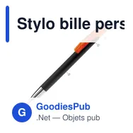 Stylo bille personnalisable couleurs combinées à pointe métal avec logo - Avalon - Miniature 2