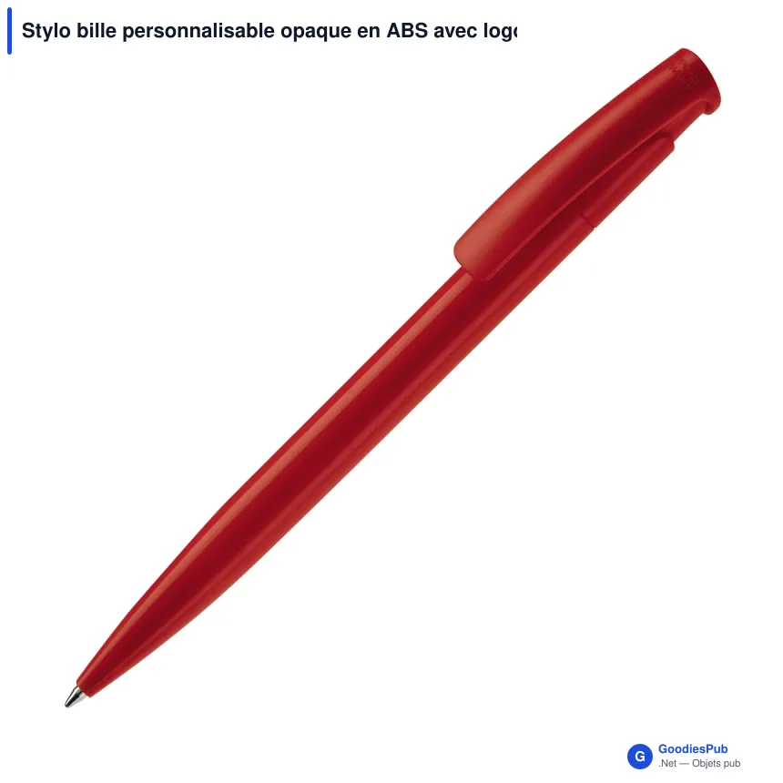 Stylo bille personnalisable opaque en ABS avec logo - Avalon Opaque - Image 2