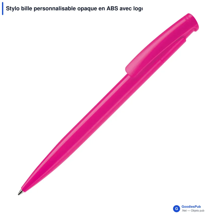 Stylo bille personnalisable opaque en ABS avec logo - Avalon Opaque - Image 11
