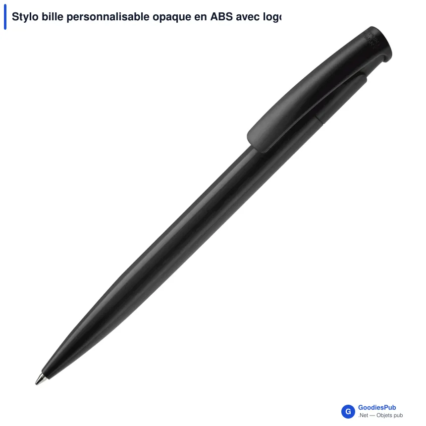 Stylo bille personnalisable opaque en ABS avec logo - Avalon Opaque - Image 3